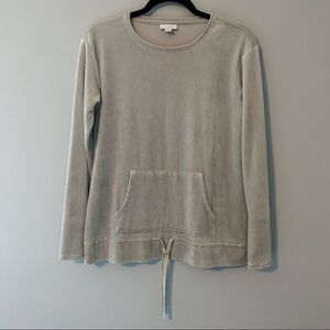 Women’s Pure Jill cream velvet pullover sweater